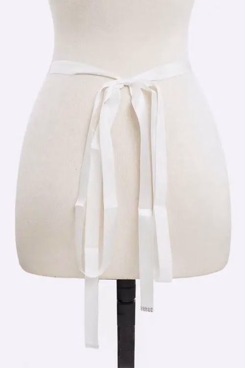 Rhinestone Sash Tie Belt - Image 2