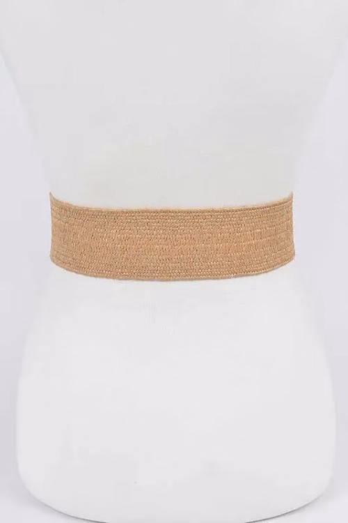 Pearl Buckle Straw Belt - Image 5