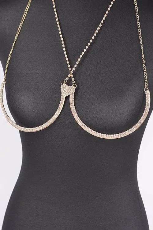 Rhinestone Iconic Bra Chain - Image 3