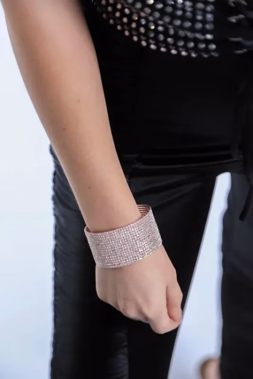 SPARKLY RHINESTONE CUFF BRACELET - Image 3