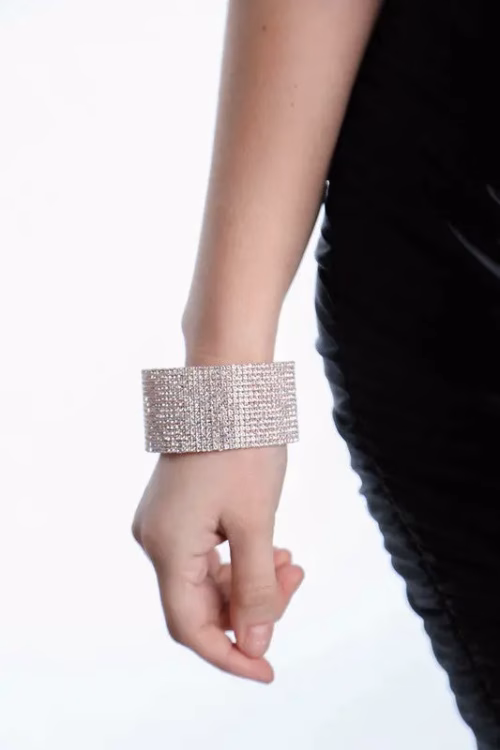 SPARKLY RHINESTONE CUFF BRACELET - Image 4