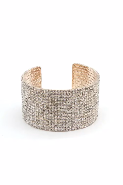 SPARKLY RHINESTONE CUFF BRACELET - Image 7