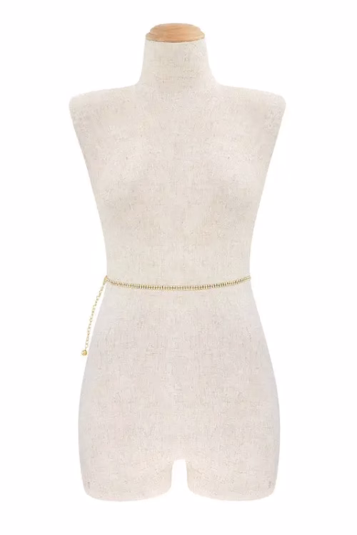 Double Line Rhinestone Belt - Image 3