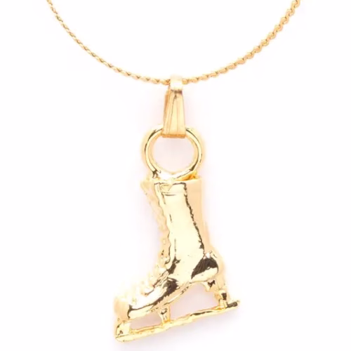 Ice Skate Pendant Necklace