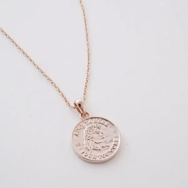 Elegant Lady Gisela Necklace - Dainty Coin Disc with Inspirational Inscription - Perfect Gift for Women - Image 7