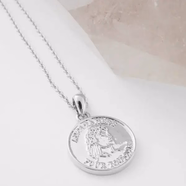 Elegant Lady Gisela Necklace - Dainty Coin Disc with Inspirational Inscription - Perfect Gift for Women - Image 10
