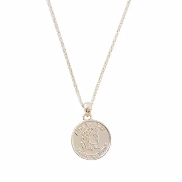 Elegant Lady Gisela Necklace - Dainty Coin Disc with Inspirational Inscription - Perfect Gift for Women - Image 11