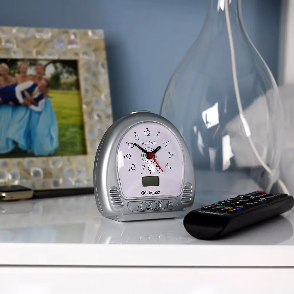 Lifemax Talking Alarm Clock Easy-to-Use, Audible Time Announcement for Visual & Hearing Impairments - Image 2